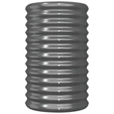 Garden Planter Galvanised Steel 40x40x68 cm Anthracite