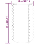 Garden Planter Galvanised Steel 40x40x68 cm Anthracite