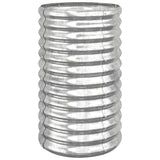 Garden Planter Galvanised Steel 40x40x68 cm Silver