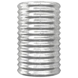 Garden Planter Galvanised Steel 40x40x68 cm Silver