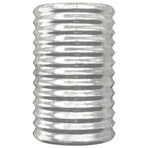 Garden Planter Galvanised Steel 40x40x68 cm Silver