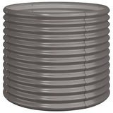 Garden Planter Galvanised Steel 80x80x68 cm Grey