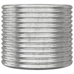 Garden Planter Galvanised Steel 80x80x68 cm Silver