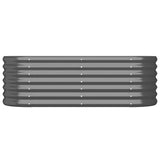 Garden Raised Bed Galvanised Steel 114x40x36 cm Anthracite