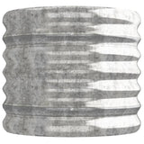 Garden Raised Bed Galvanised Steel 114x40x36 cm Silver - Top-Down View