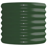 Garden Raised Bed Galvanised Steel 152x40x36 cm Green