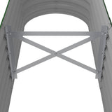Garden Raised Bed Galvanised Steel 152x40x36 cm Green