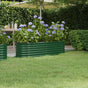Garden Raised Bed Galvanised Steel 152x40x36 cm Green