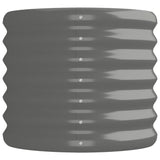 Garden Raised Bed Galvanised Steel 152x40x36 cm Grey