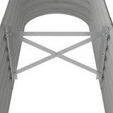 Garden Raised Bed Galvanised Steel 152x40x36 cm Grey