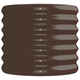 Garden Raised Bed Galvanised Steel 152x40x36 cm Brown - Top-Down View