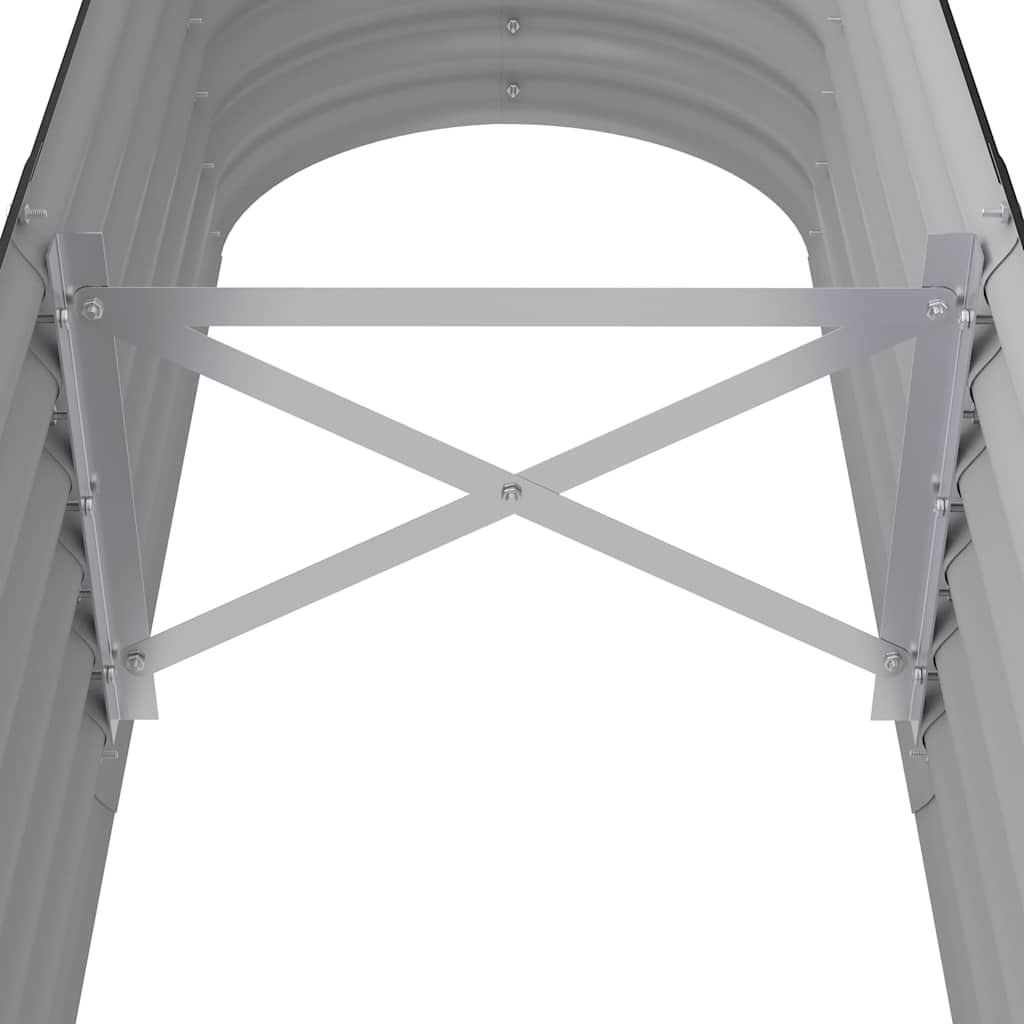 Garden Raised Bed Galvanised Steel 152x40x36 cm Anthracite