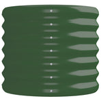 Garden Raised Bed Galvanised Steel 224x40x36 cm Green