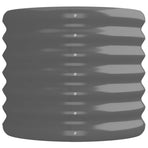 Garden Raised Bed Galvanised Steel 224x40x36 cm Grey
