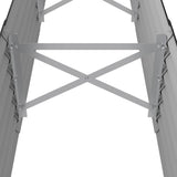 Garden Raised Bed Galvanised Steel 224x40x36 cm Anthracite