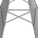 Garden Raised Bed Galvanised Steel 224x40x36 cm Anthracite - 45-Degree Angle
