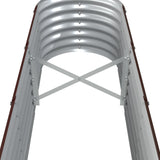 Garden Raised Bed Galvanised Steel 260x40x36 cm Brown - 45-Degree Angle
