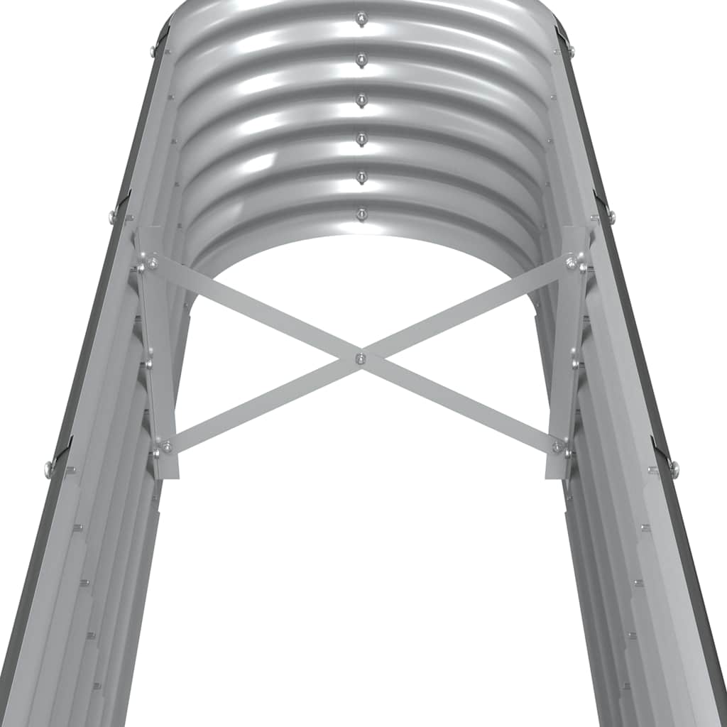 Garden Raised Bed Galvanised Steel 260x40x36 cm Anthracite