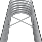 Garden Raised Bed Galvanised Steel 260x40x36 cm Anthracite