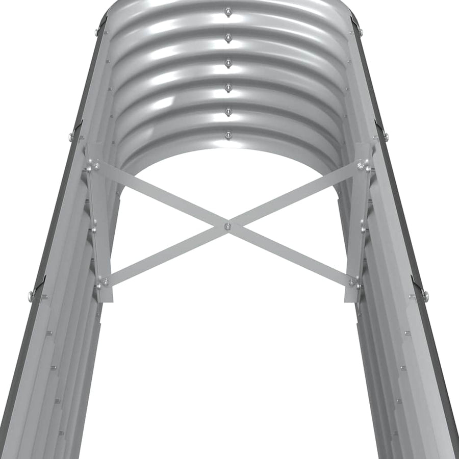 Garden Raised Bed Galvanised Steel 260x40x36 cm Anthracite