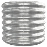 Garden Raised Bed Galvanised Steel 260x40x36 cm Silver