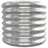 Garden Raised Bed Galvanised Steel 260x40x36 cm Silver - Top-Down View