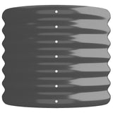 Garden Raised Bed Galvanised Steel 332x40x36 cm Anthracite - Top-Down View