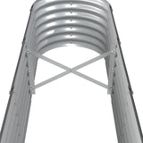 Garden Raised Bed Galvanised Steel 332x40x36 cm Anthracite