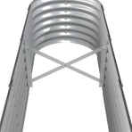 Garden Raised Bed Galvanised Steel 332x40x36 cm Anthracite