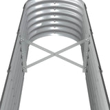 Garden Raised Bed Galvanised Steel 332x40x36 cm Anthracite - 45-Degree Angle