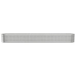 Garden Raised Bed Galvanised Steel 332x40x36 cm Silver