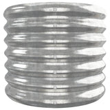 Garden Raised Bed Galvanised Steel 332x40x36 cm Silver