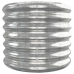 Garden Raised Bed Galvanised Steel 332x40x36 cm Silver