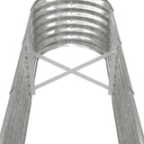 Garden Raised Bed Galvanised Steel 332x40x36 cm Silver