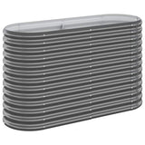 Garden Raised Bed Galvanised Steel 114x40x68 cm Anthracite
