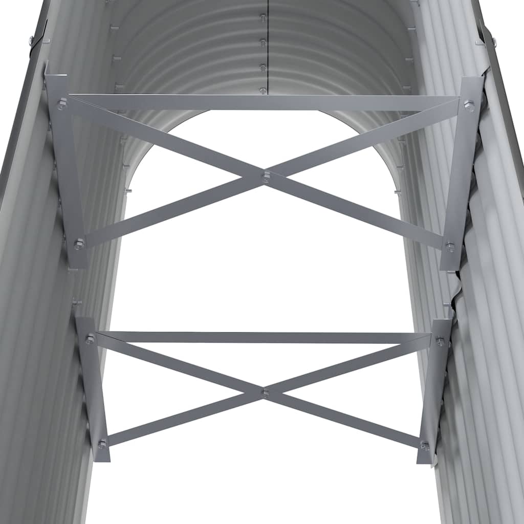 Garden Raised Bed Galvanised Steel 114x40x68 cm Anthracite