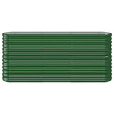 Garden Raised Bed Galvanised Steel 152x40x68 cm Green