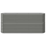Garden Raised Bed Galvanised Steel 152x40x68 cm Grey