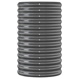 Garden Raised Bed Galvanised Steel 152x40x68 cm Anthracite - Top-Down View