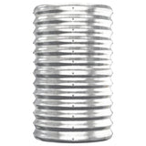 Garden Raised Bed Galvanised Steel 152x40x68 cm Silver - Top-Down View