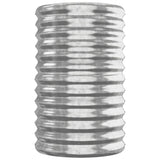 Garden Raised Bed Galvanised Steel 260x40x68 cm Silver - Top-Down View