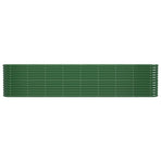 Garden Raised Bed Galvanised Steel 332x40x68 cm Green