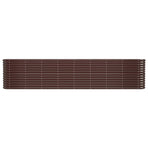 Garden Raised Bed Galvanised Steel 332x40x68 cm Brown