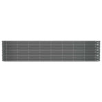 Garden Raised Bed Galvanised Steel 332x40x68 cm Anthracite