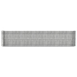 Garden Raised Bed Galvanised Steel 332x40x68 cm Silver
