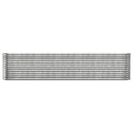 Garden Raised Bed Galvanised Steel 332x40x68 cm Silver