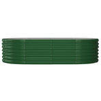 Garden Raised Bed Galvanised Steel 152x80x36 cm Green