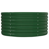 Garden Raised Bed Galvanised Steel 152x80x36 cm Green