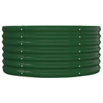 Garden Raised Bed Galvanised Steel 152x80x36 cm Green