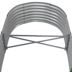 Garden Raised Bed Galvanised Steel 152x80x36 cm Green